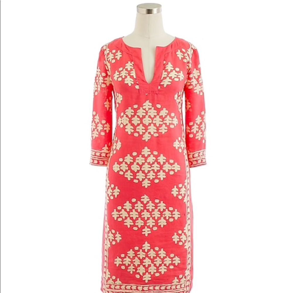 NEW J. CREW Linen Java Tunic Dress - Size 4